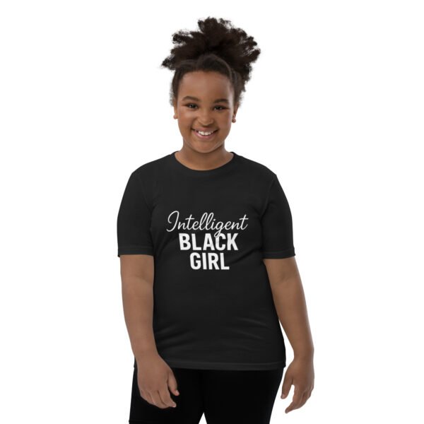 Intelligent Black Girl Youth Tee – Empowering Short Sleeve T-Shirt