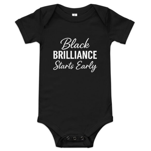 Black Brilliance Starts Early – Empowerment Baby Onesie