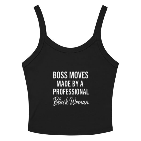 Boss Moves – Professional Black Woman Micro-Rib Tank Top