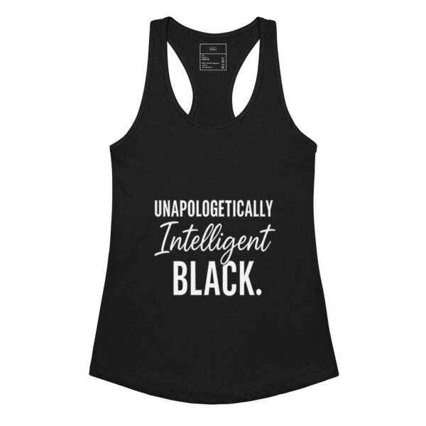 Unapologetically Intelligent Black Racerback Tank – Empowerment Fit for Queens - Image 5